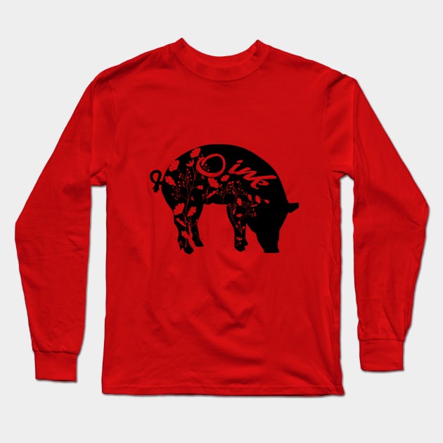 Pig Long Sleeve T-Shirt by KwaaiKraai